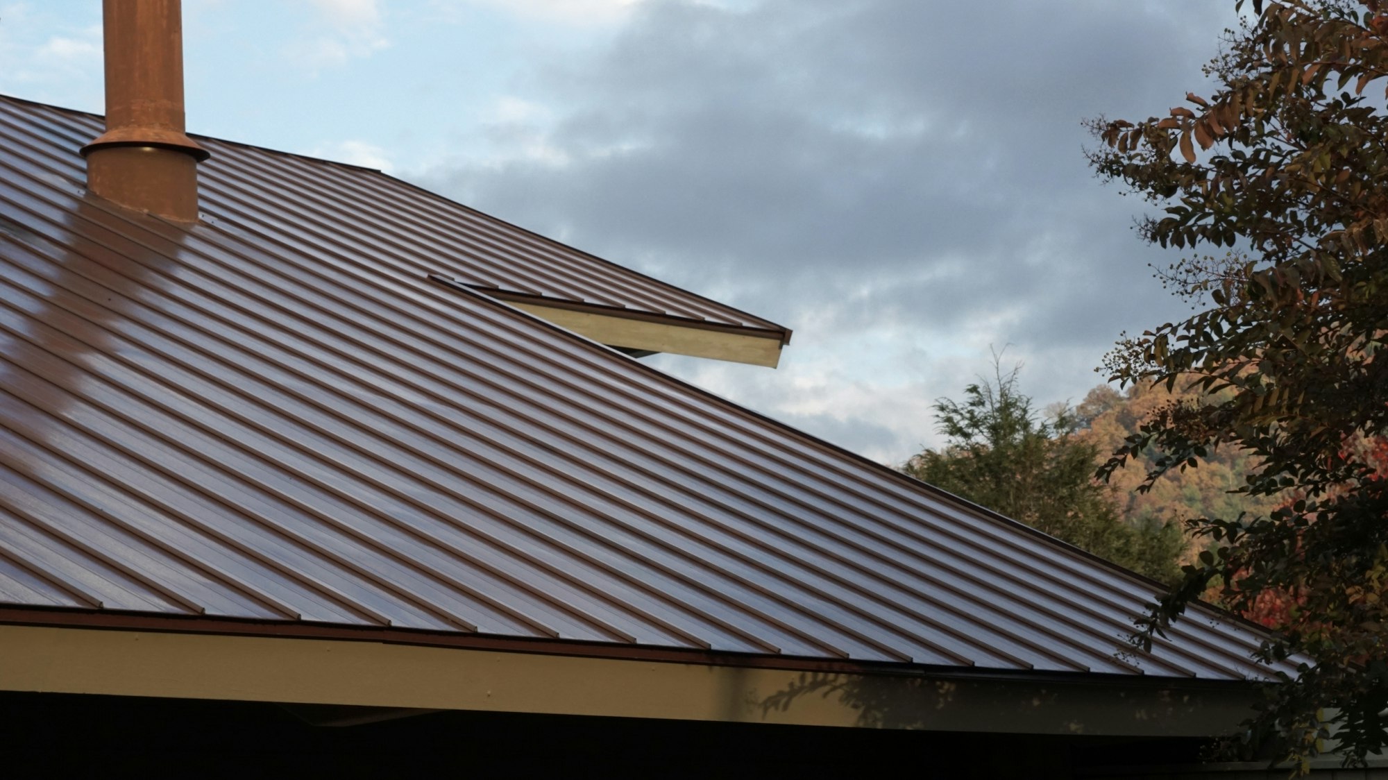 Beautiful brown metal roof