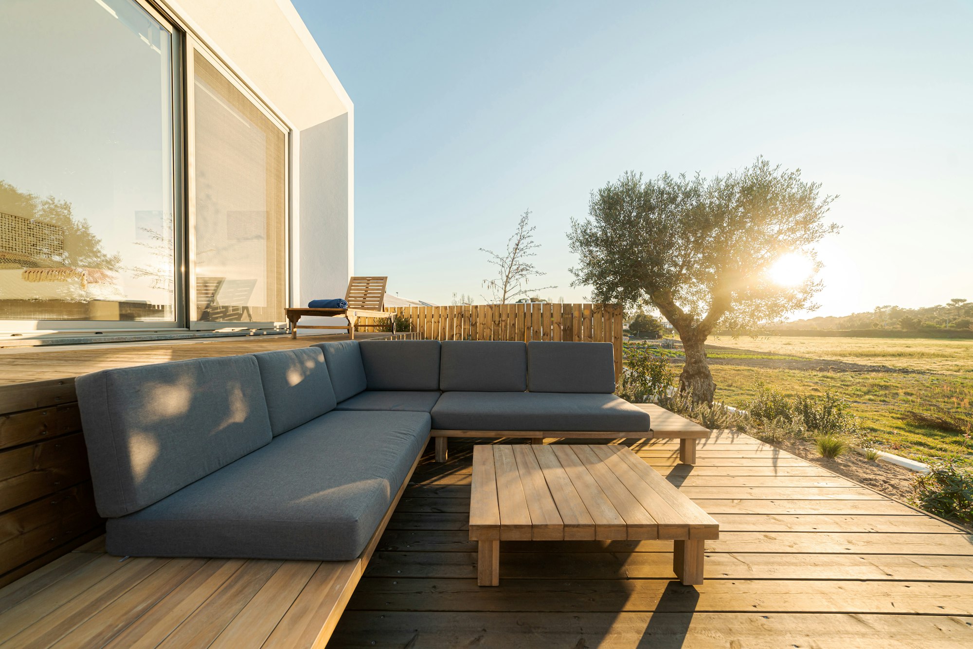 Modern villa with pool and deck